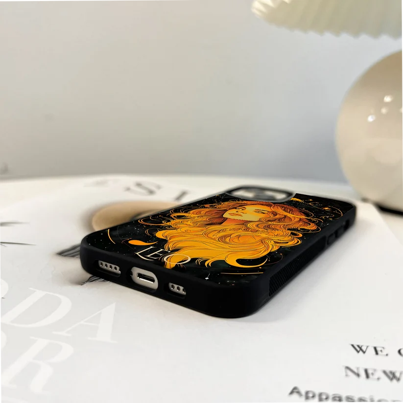 Zodiac Leo Glass Case