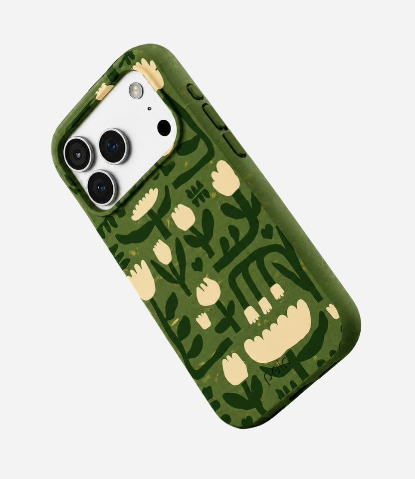 Forest Floor Abstract Tulips Phone Case