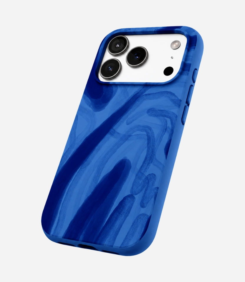 Electric Blue Blue Study Phone Case