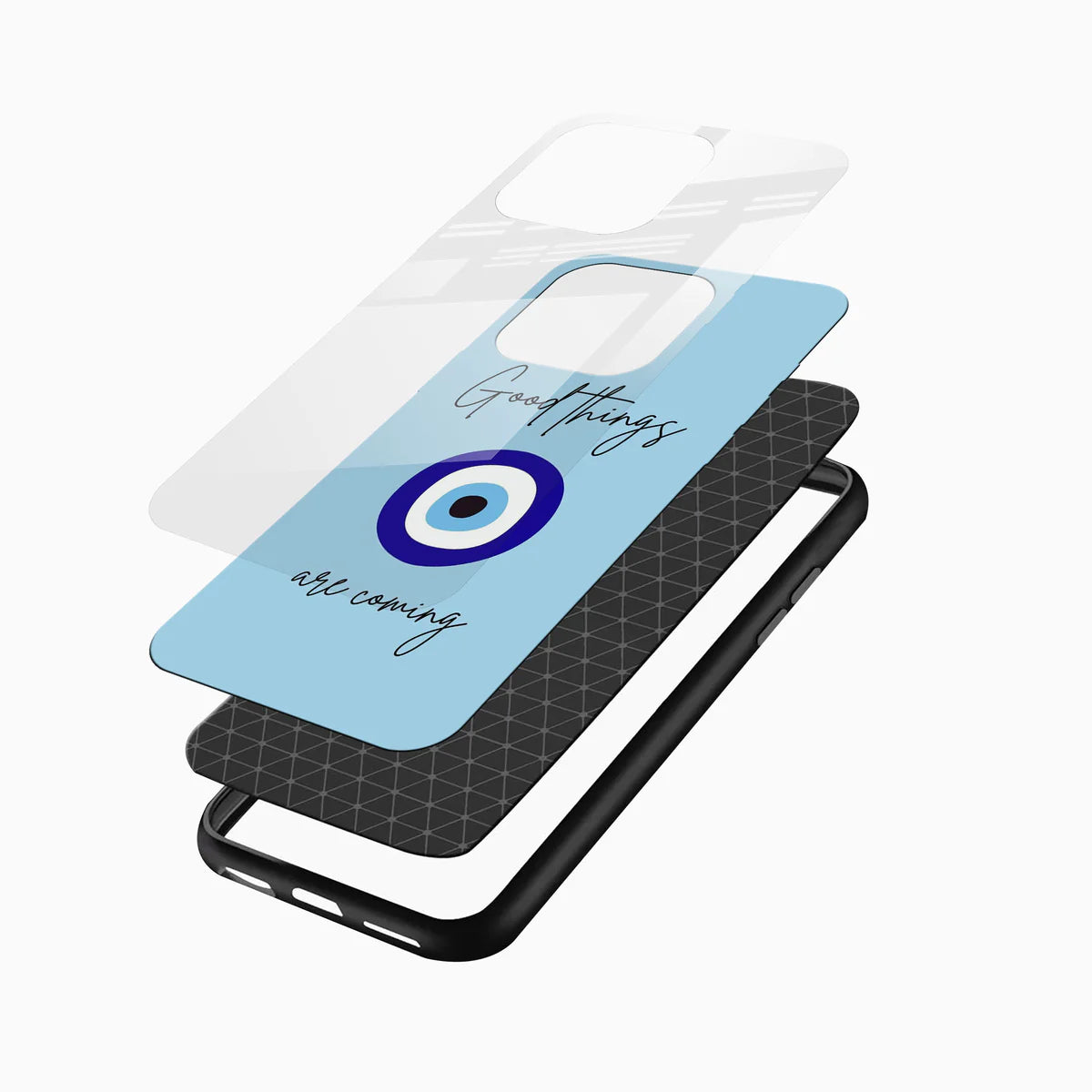 Good Things Are Coming Quote Glass Phone Case
