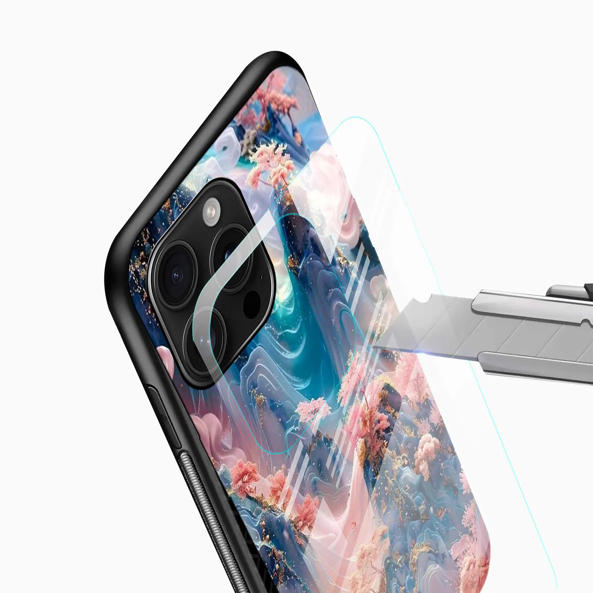 Pastel Dreamscape Glass Mobile Cover