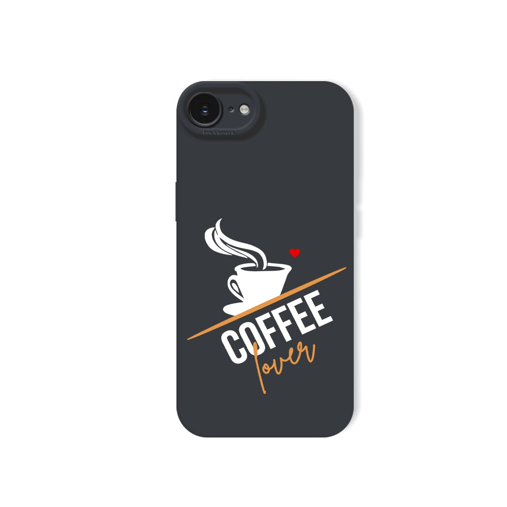 Coffee Lover Brew Brown Silicone Case for Apple iPhone Series