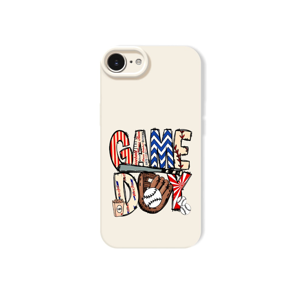 Game Day Baseball Vibes Silicone Case for Apple iPhone Series