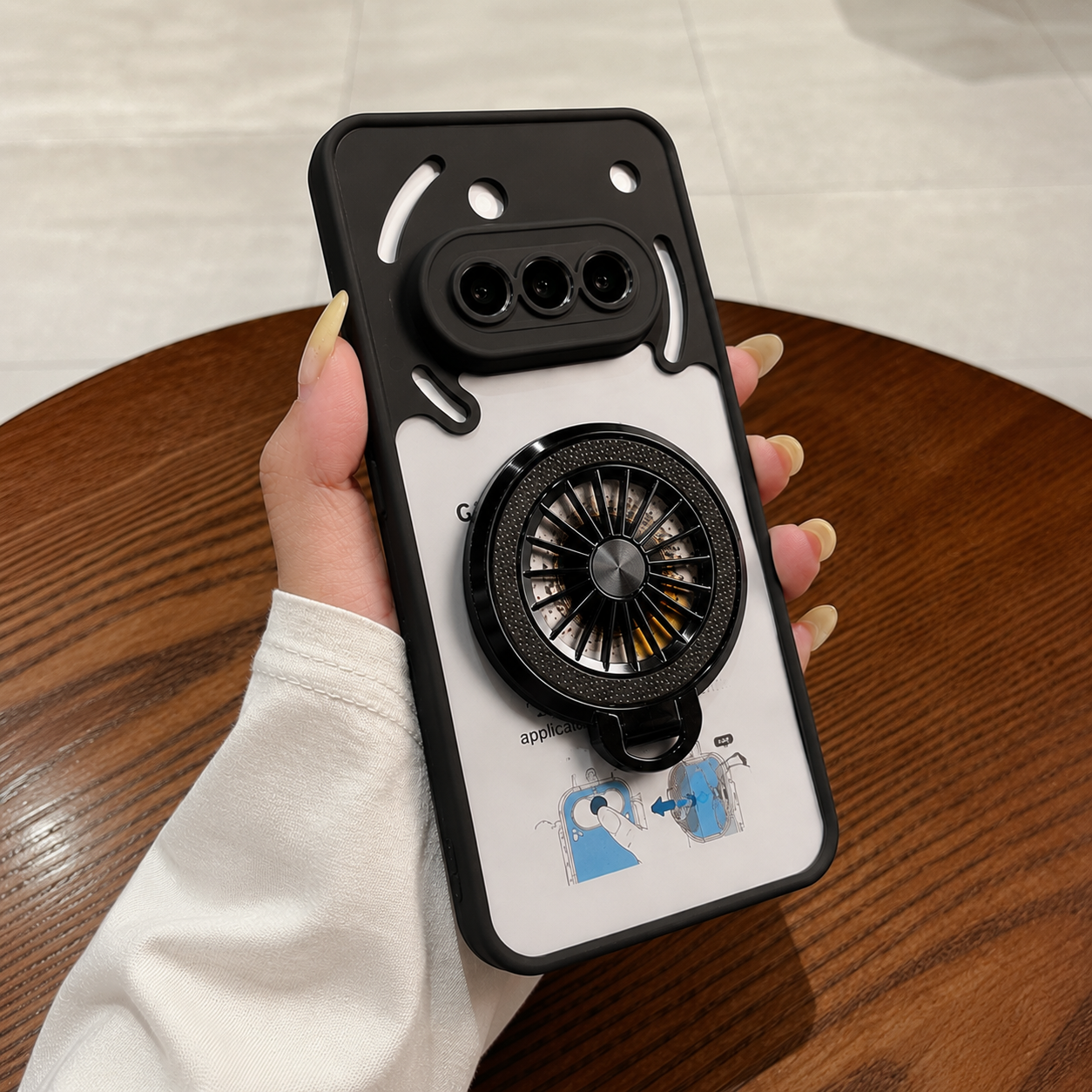 Nothing Phone 3a 5G Wheel Rotating Shockproof Airbags Case