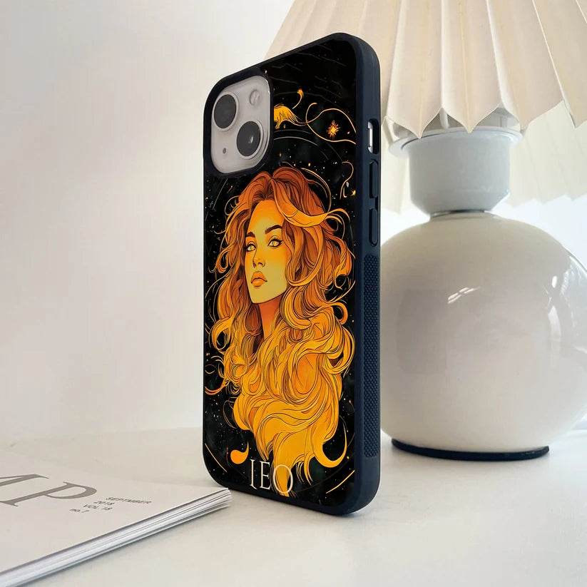 Zodiac Leo Glass Case