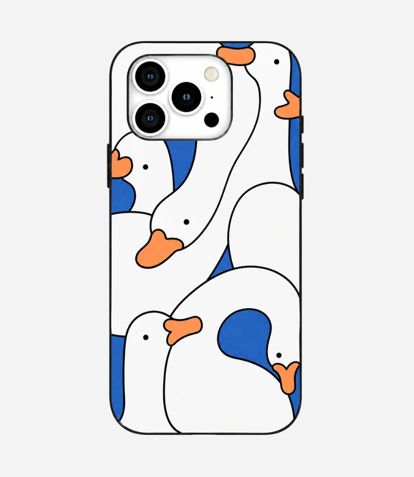 Electric Blue Silly Goose Phone Case