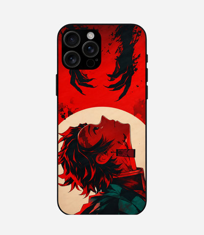 Red Tanjiro Shockproof Hybrid Cover