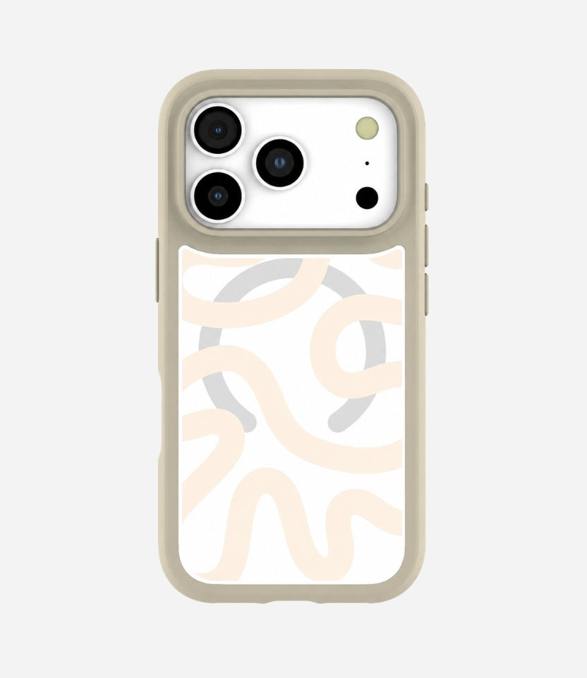 Clear Sandstone Wiggle Phone Case