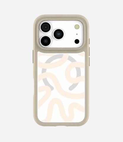 Clear Sandstone Wiggle Phone Case
