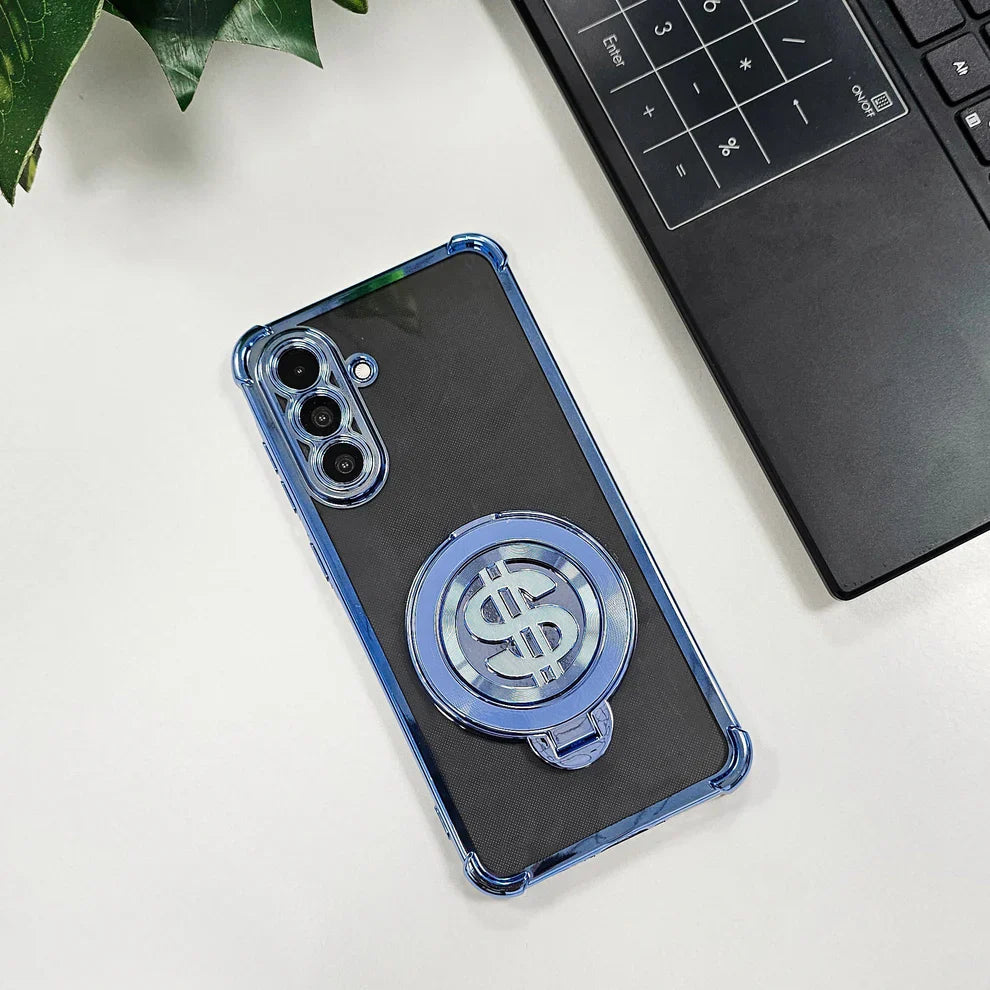 Samsung Galaxy A56 5G Four Corner Airbags 100% Original Astro Money Magnet Rotating Dollar Case
