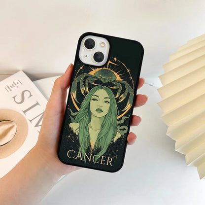 Zodiac Cancer Sign Glass Case