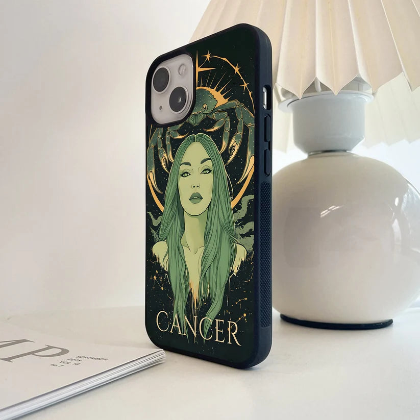Zodiac Cancer Sign Glass Case
