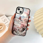 Blossoming Sakura Path Glass Case