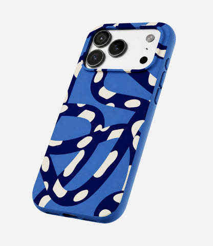 Electric Blue Noodles Phone Case