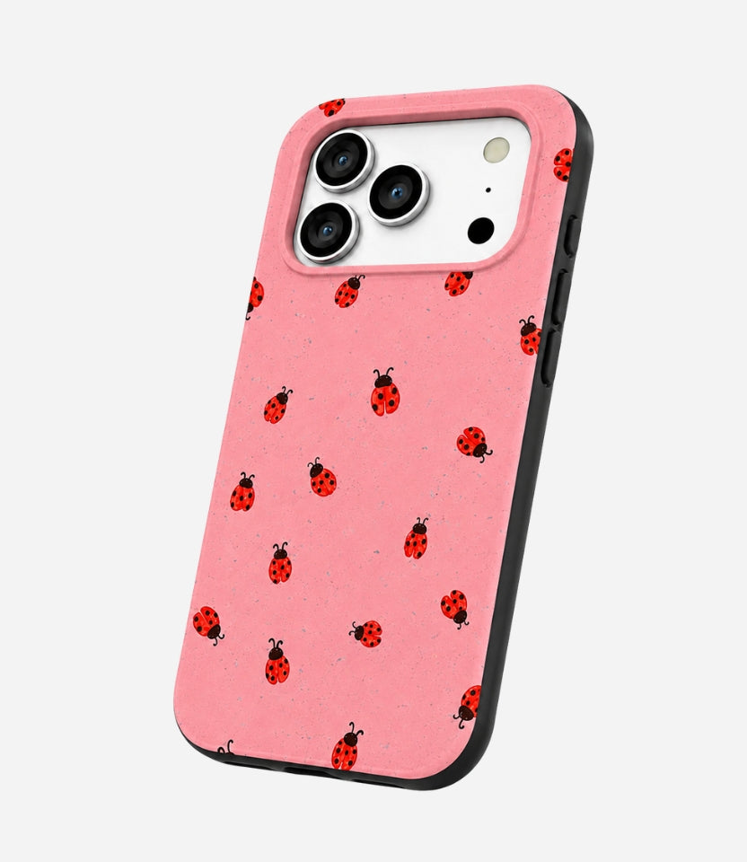 Bubblegum Pink Rosy Ladybug Phone Case