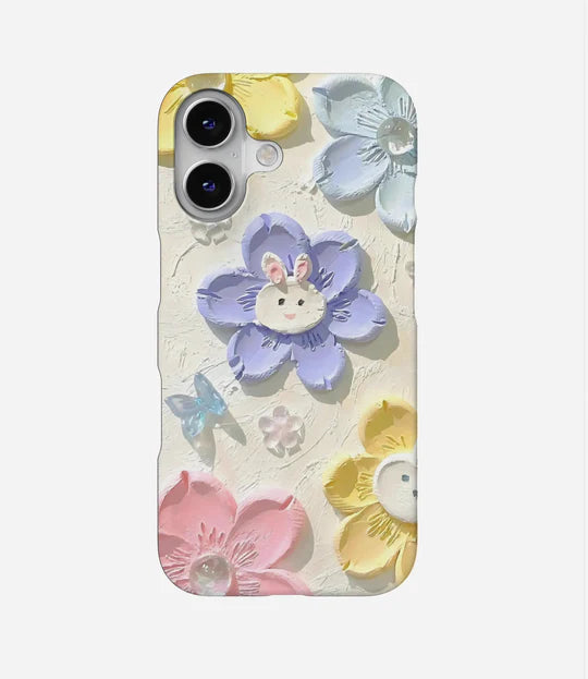Bunny Face Floral Phone Case
