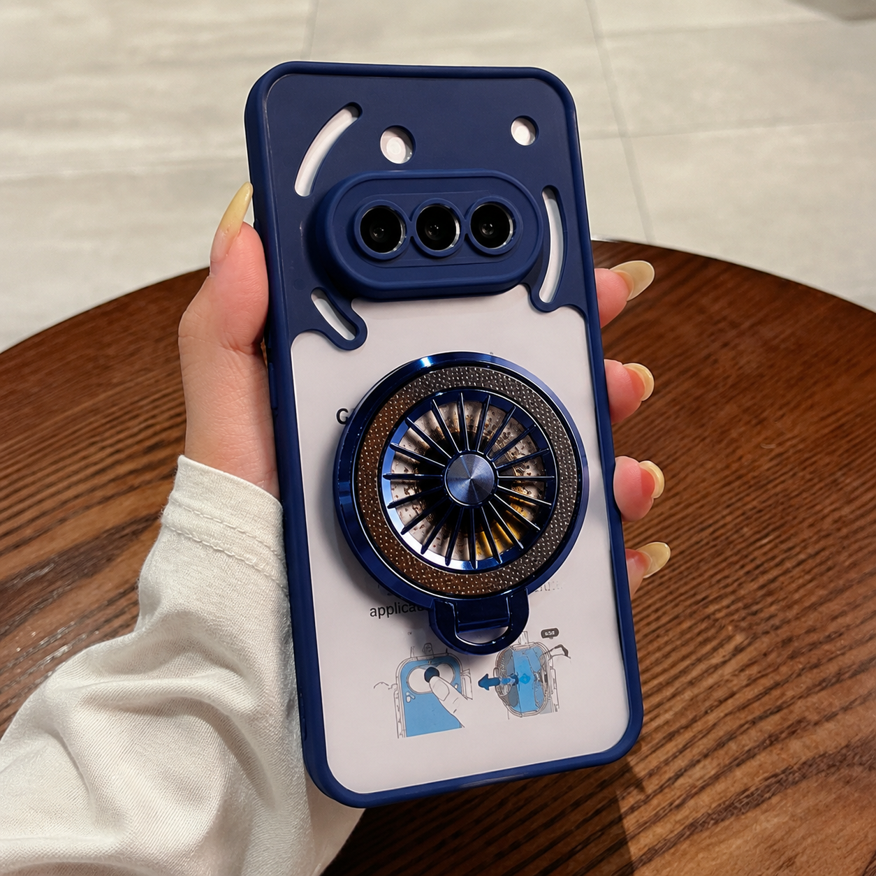 Nothing Phone 3a 5G Wheel Rotating Shockproof Airbags Case