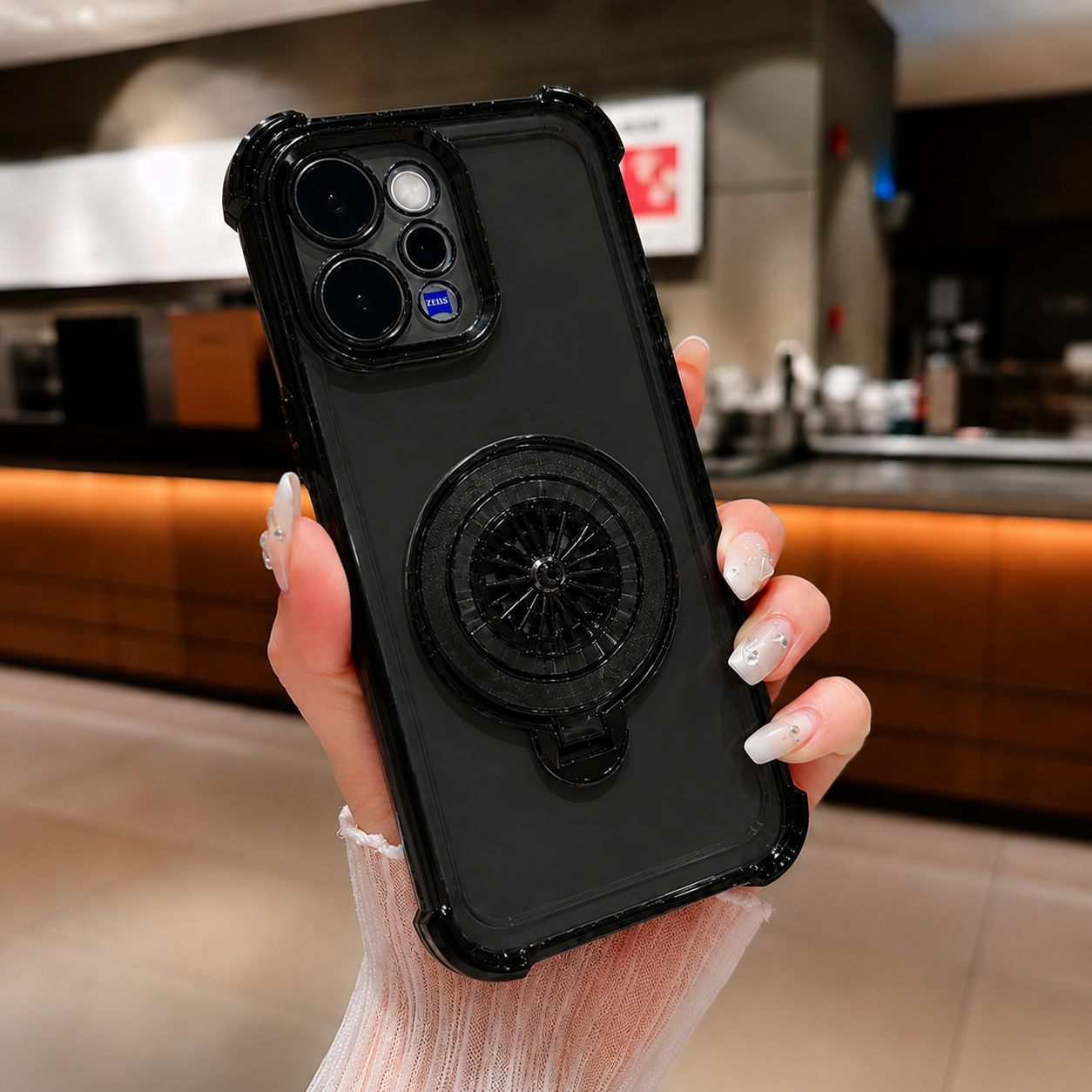 Vivo V70 5G Premium Spinner Wheel Stress Relief Shockproof Protective Case