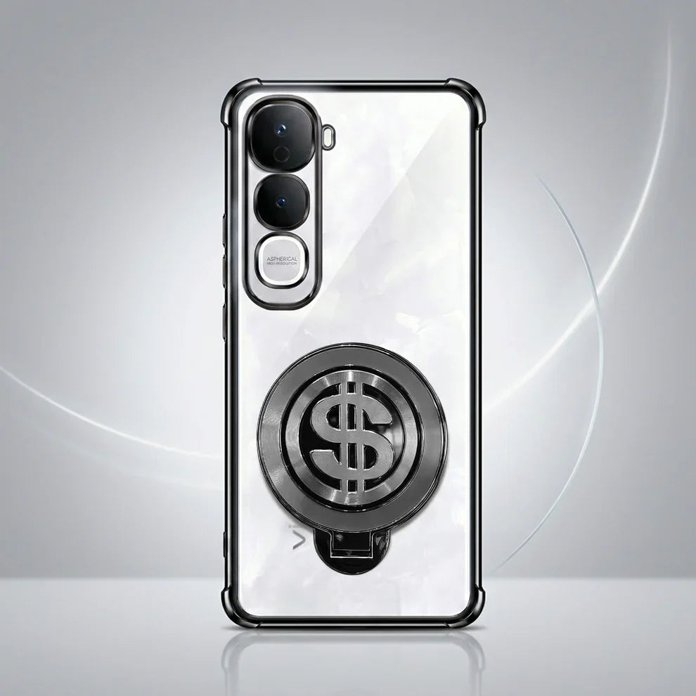 Vivo Y400 Pro 5G Four Corner Airbags 100% Original Astro Money Magnet Rotating Dollar Case