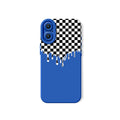 Dripping Checkered Wonderland Silicone Case for Apple iPhone Series