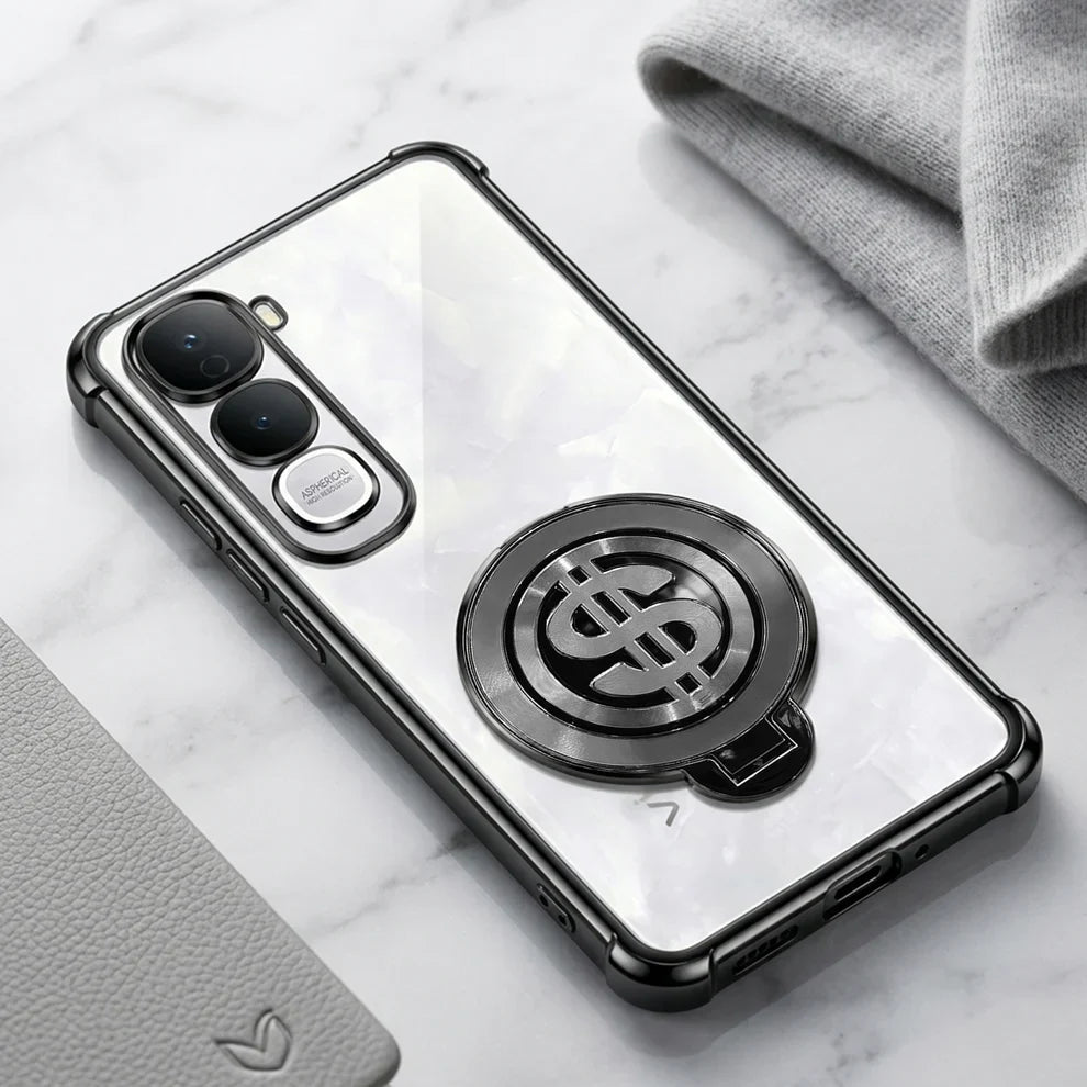 Vivo Y400 Pro 5G Four Corner Airbags 100% Original Astro Money Magnet Rotating Dollar Case
