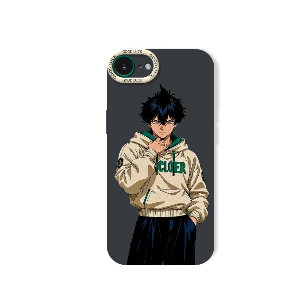 Anime Hoodie Character Vibe Silicone Case for Apple iPhone Series