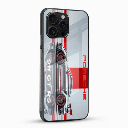 Porsche 911 GT3 RS Glass Mobile Cover – Premium Racing Car Design