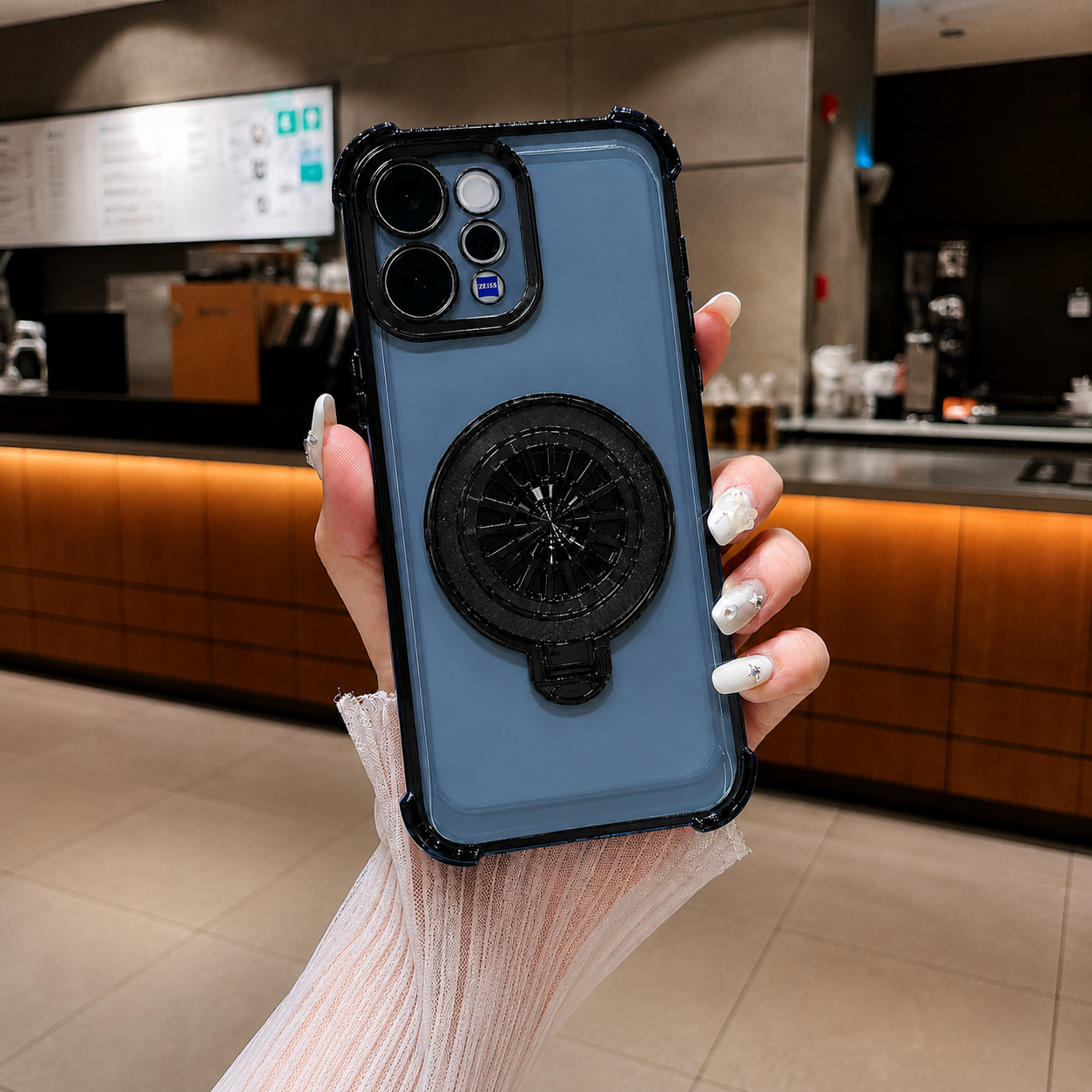 Vivo V70 5G Premium Spinner Wheel Stress Relief Shockproof Protective Case