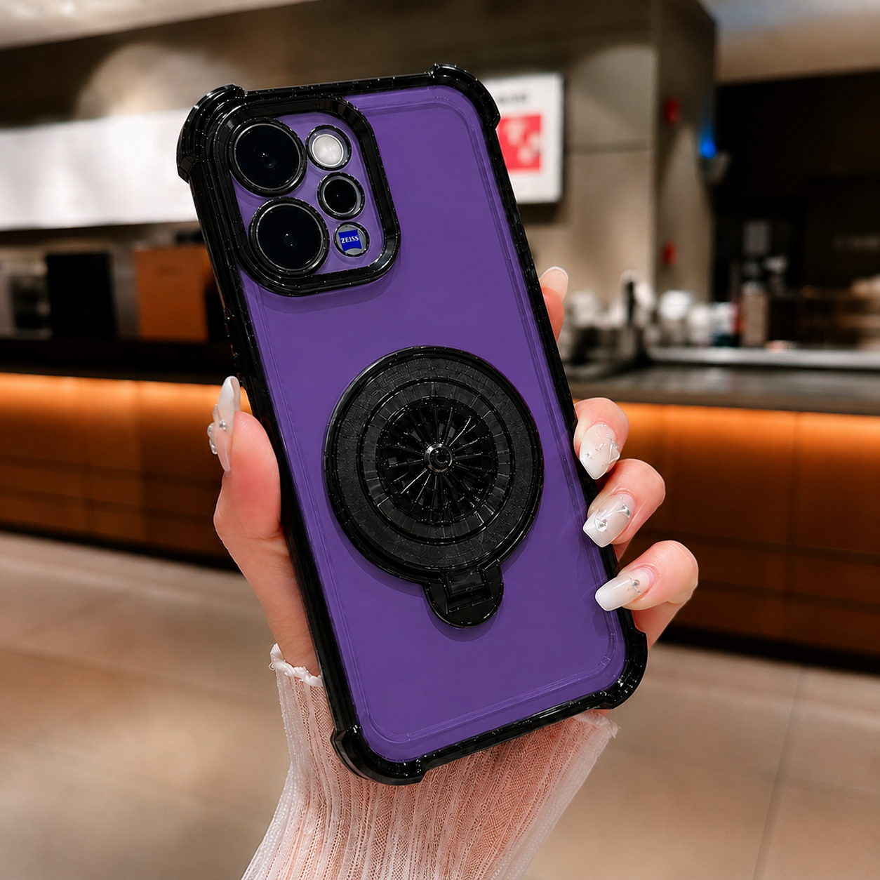 Vivo V70 5G Premium Spinner Wheel Stress Relief Shockproof Protective Case