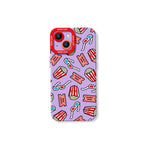 Movie Night Popcorn Tickets Silicone Case for Apple iPhone Series