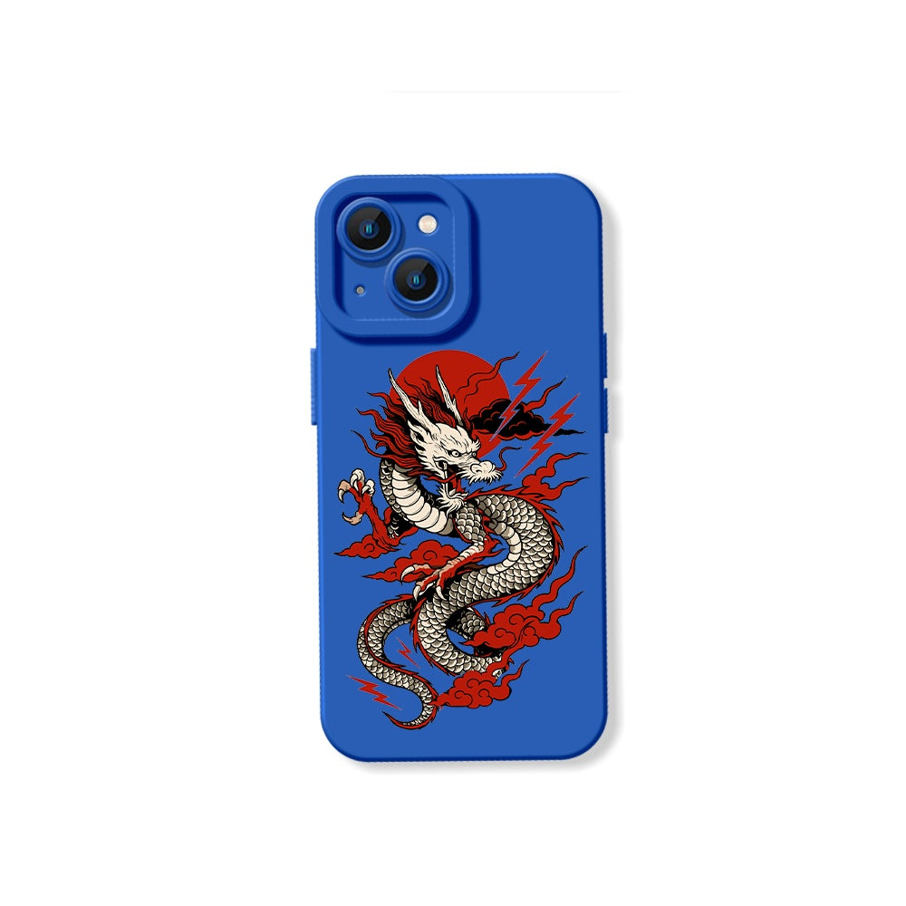 Firestorm Dragon Art Silicone Case for Apple iPhone Series