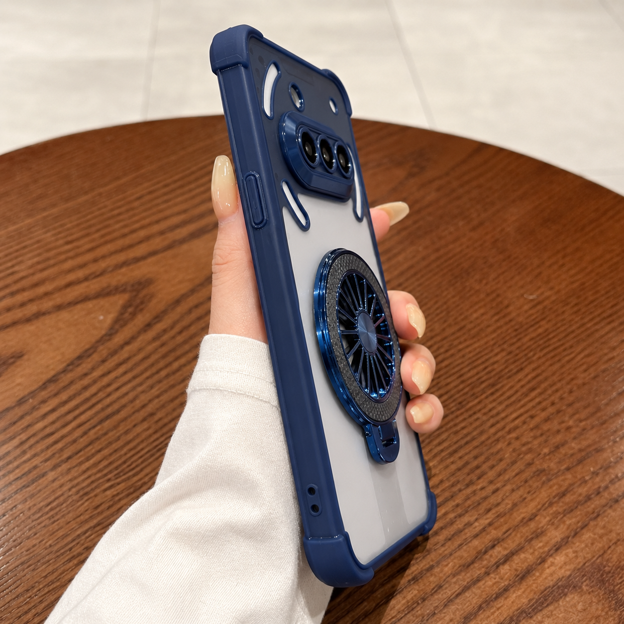 Nothing Phone 3a 5G Wheel Rotating Shockproof Airbags Case