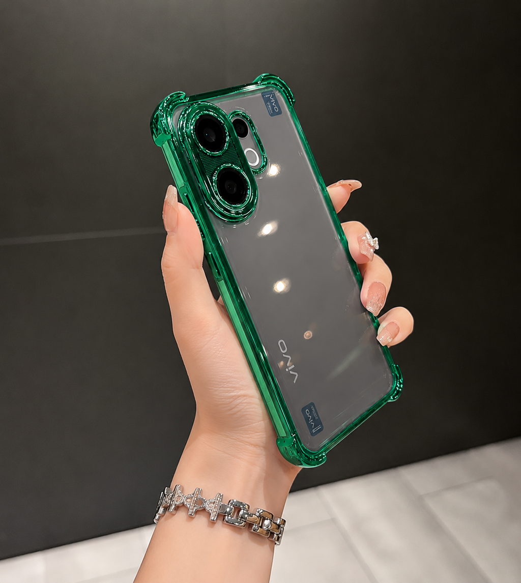 Vivo V60 5G Transparent Shockproof Airbag Corner Back Cover