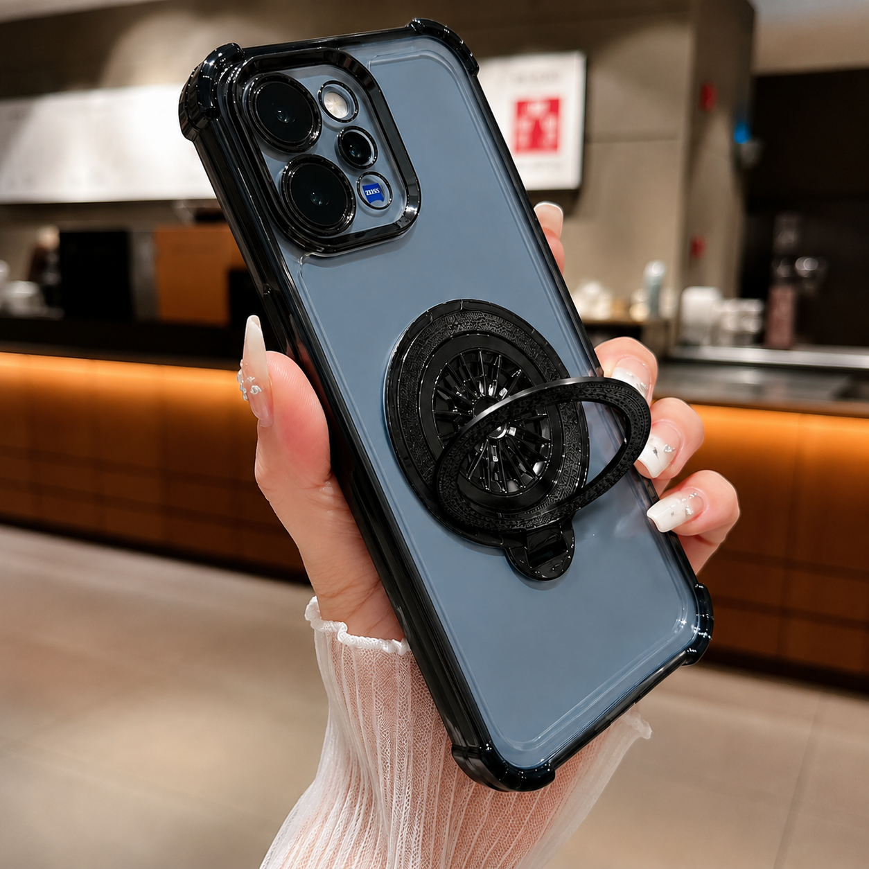 Vivo V70 5G Premium Spinner Wheel Stress Relief Shockproof Protective Case