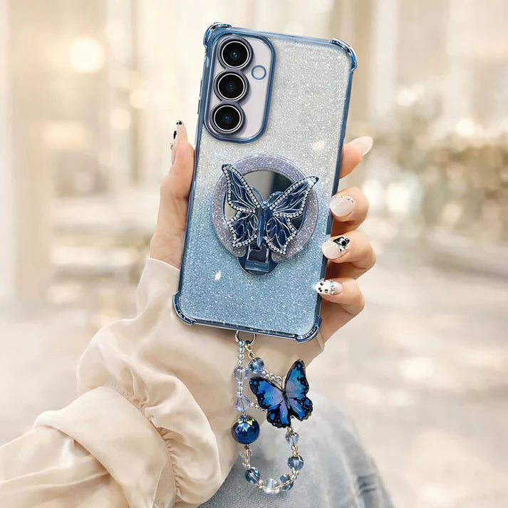 Samsung Galaxy A56 5G Shockproof Butterfly Stand Case