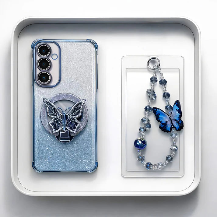 Samsung Galaxy A56 5G Shockproof Butterfly Stand Case