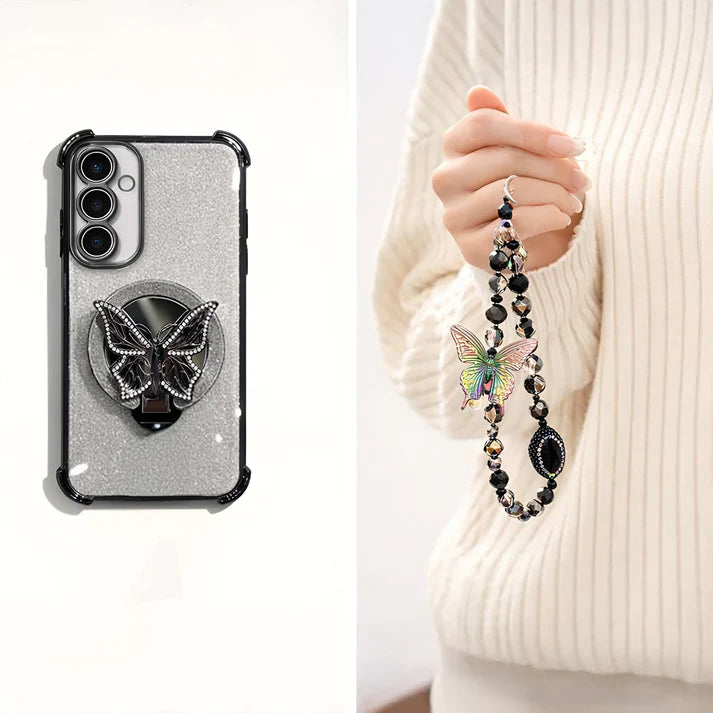 Samsung Galaxy A56 5G Shockproof Butterfly Stand Case