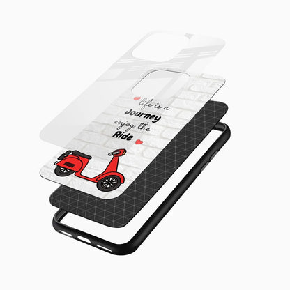 Life is a Journey Quote Glass Phone Case