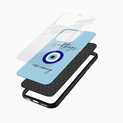 Good Things Are Coming Quote Glass Phone Case
