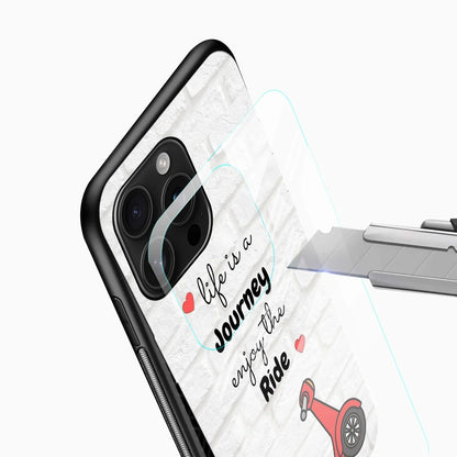 Life is a Journey Quote Glass Phone Case