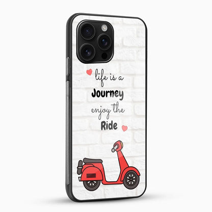 Life is a Journey Quote Glass Phone Case