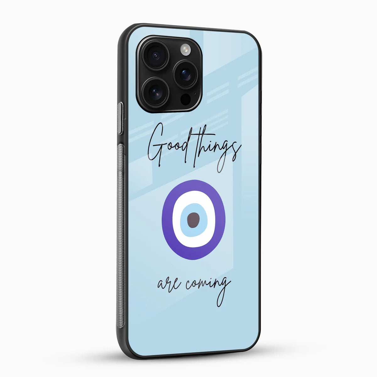 Good Things Are Coming Quote Glass Phone Case