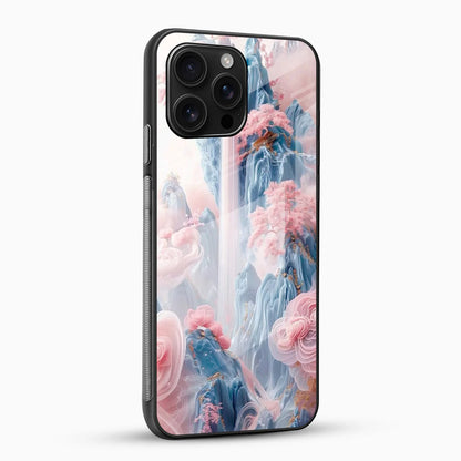 Celestial Blossom Falls Glass Mobile Cover
