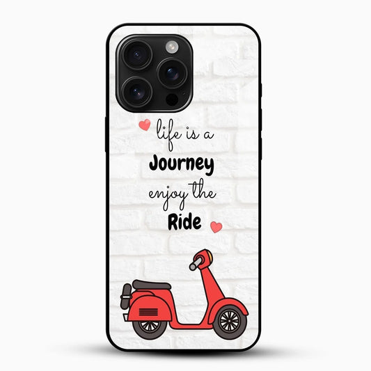 Life is a Journey Quote Glass Phone Case