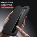 Samsung Galaxy A56 5G Smart Side Window Flip Leather Case