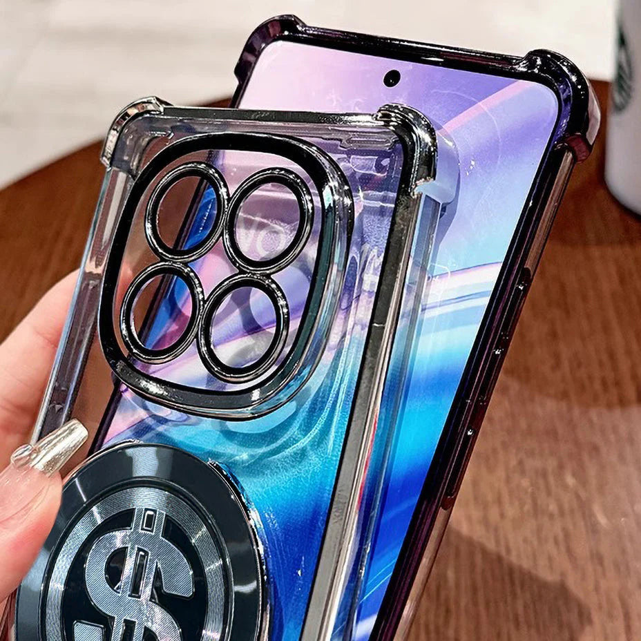 Oppo F29 Pro 5G Four Corner Airbags 100% Original Astro Money Magnet Rotating Dollar Case