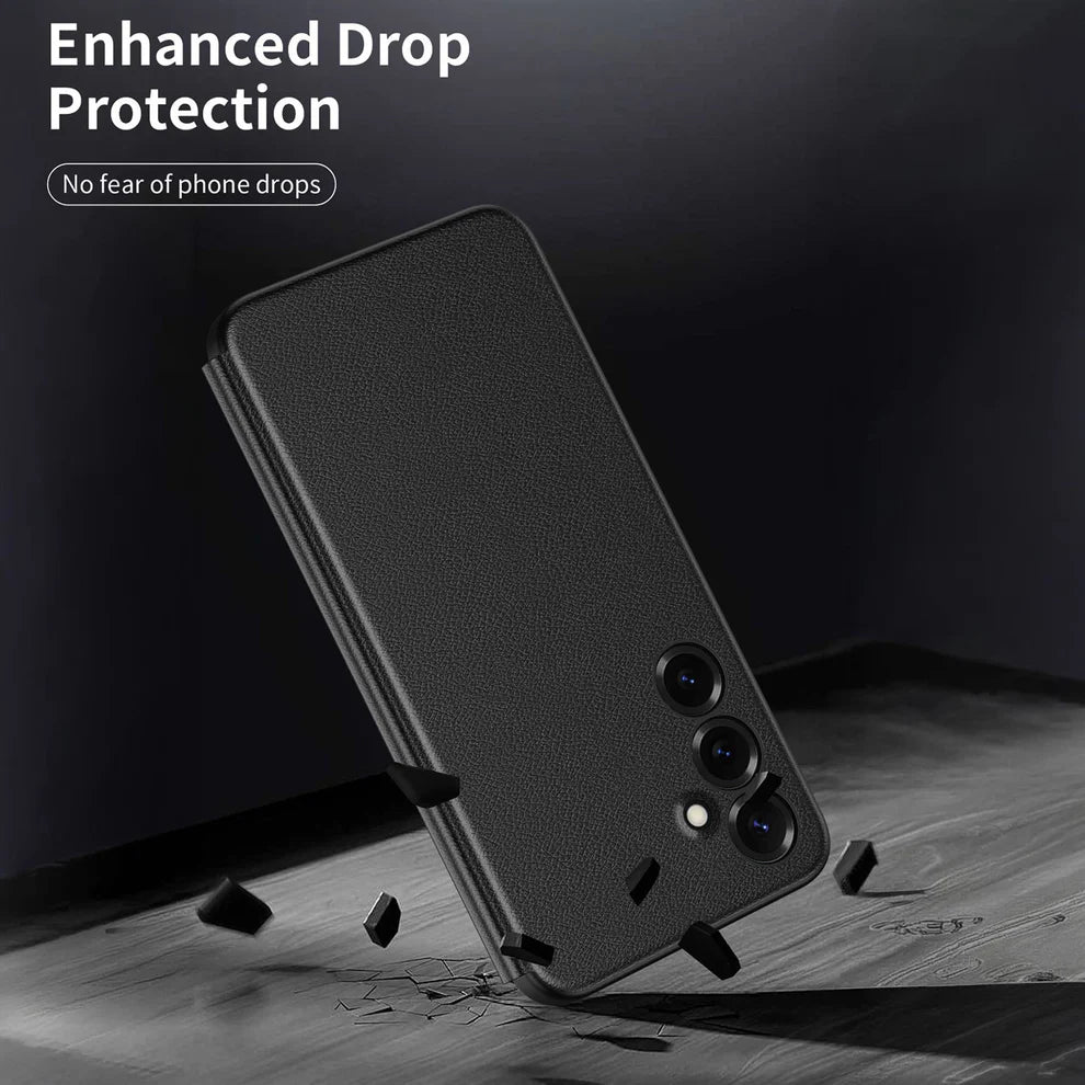 Samsung Galaxy S23 5G Smart Side Window Flip Leather Case