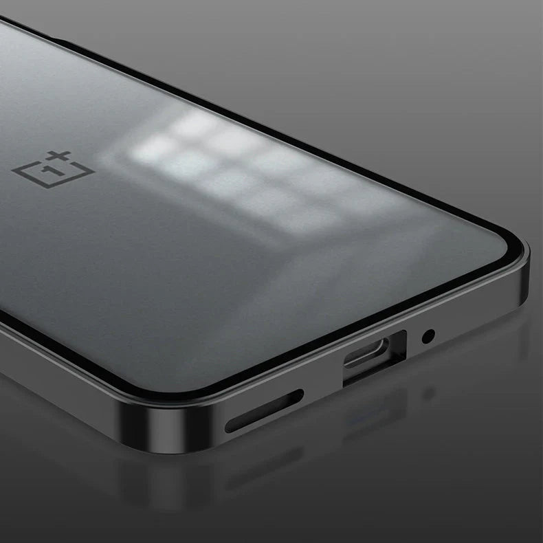OnePlus Nord CE4 5G Aluminium Metal Bumper Shield Transparent Back Case