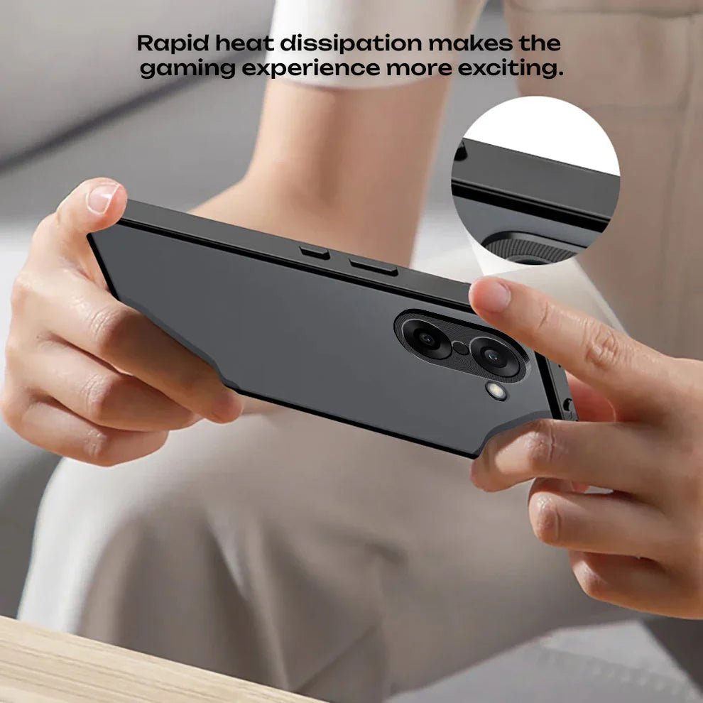 OnePlus Nord CE5 5G Aluminium Metal Bumper Shield Transparent Back Case