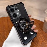 Oppo F31 5G Premium Stress Buster Wheel Rotating Shockproof Airbags Case